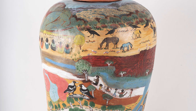 Angela Abbott
Akeyulerre Healing Centre
Jayanna Andy
Bindi Mwerre Anthurre Artists
Kunmanara Carroll
Nancy Nyanjilpayi Chapman
Davina Edwards
Engawala Artists
Ernabella Artists collaborative
Bronwyn Field
Emma Frank
Claire Freer
Mike Gillam
Christine Godden
Hermannsburg Potters
Iltja Ntjarra Artists
Rupert Jack
Tara Leckey
Alfie Lowe
Suzi Lyon
Pip McManus
Anne Mosey
Sally Mumford
Wintjiya Napaltjarri
Mel Robson
Mikaila Rodgers
Vanessa Sim

Beth Sometimes
Neridah Stockley
Tjunkaya Tapaya
Thomas Ilytjari Thomson
Maria Vanhees
Fiona Walsh
Walkatjara Artists
Yarrenyty Arltere Artists